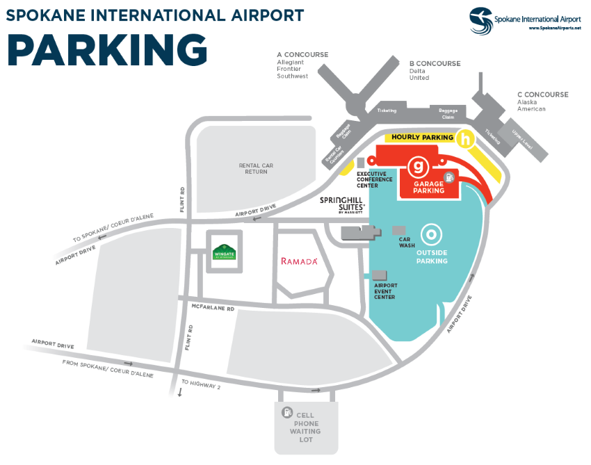 Spokane Intl Airport > Parking and Transportation > Parking Info